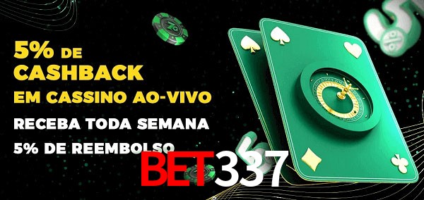 Promoções do cassino ao Vivo Bet337